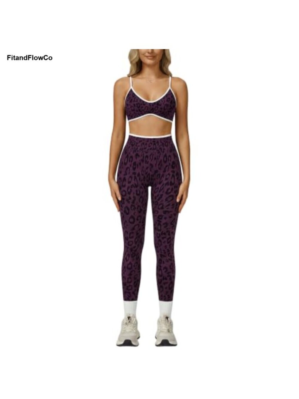 Seamless Two Piece Workout Set Sports Bra High Waist Leggings